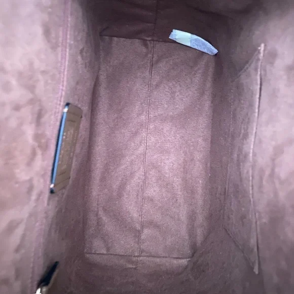 Coach Suede Kleo khaki multi backpack bagwomen signature - Picture 10 of 13